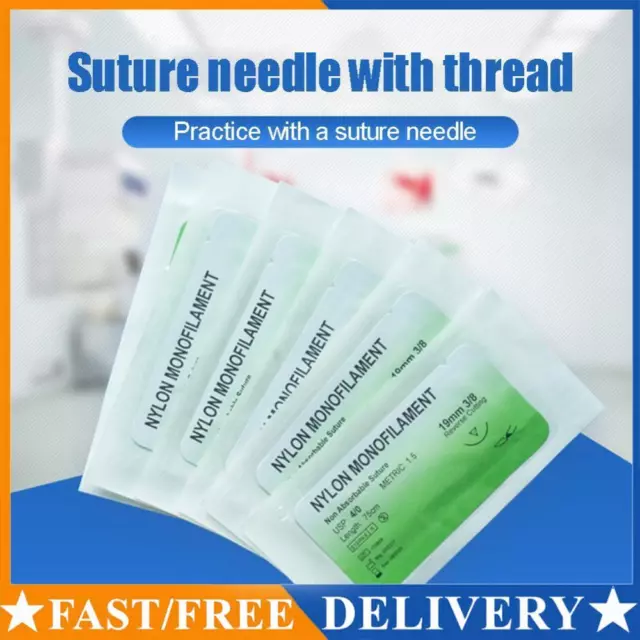 75cm Medical Needle Sets Nylon Monofilament Thread Teaching Suture Practice Kit