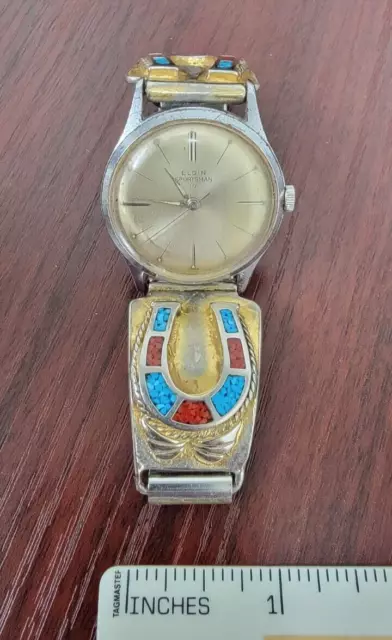 VINTAGE ELGIN 17 Jewels MANUAL WIND SWISS Men's Wrist Watch $19.90 ...