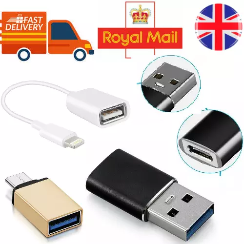Type C to USB Adapter 3.0 USB-C 3.1 Male OTG A Female Data Connector Converter