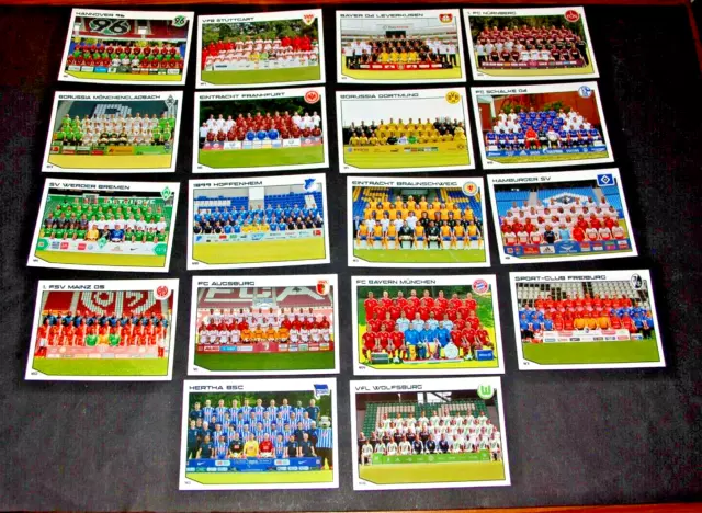 Topps Match Attax Bundesliga  2013/14 - alle 18 Mannschaftsbilder !