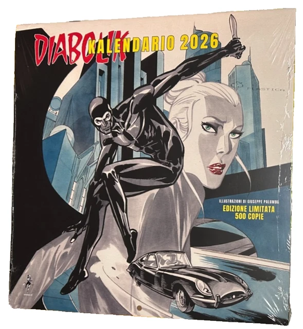 DIABOLIK KALENDARIO CALENDARIO 2026 Variant Cover TIRATURA LIMITATA 500 ...