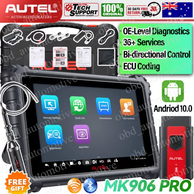 2024 Autel MaxiCOM MK906 PRO OBD2 Auto Diagnostic Scan Tool ECU Coding Scanner