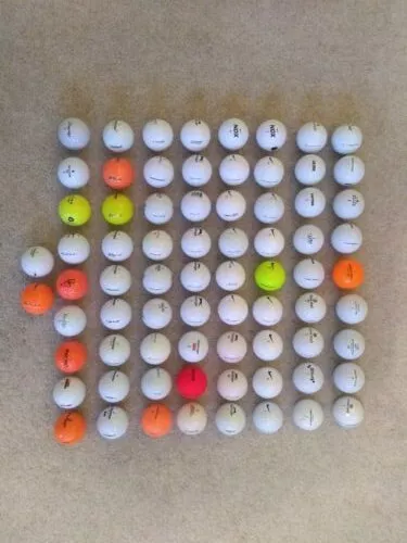 80 Excellent Various Golf Balls Most Are Pristine Some With Very Minor Blemish