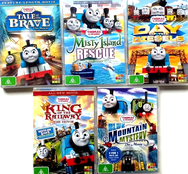 THOMAS THE TANK Engine & Friends Movies ABC Kids DVDs lot 5x Region 4 £