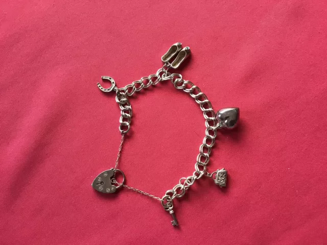 Silver Charm Bracelet With Charms