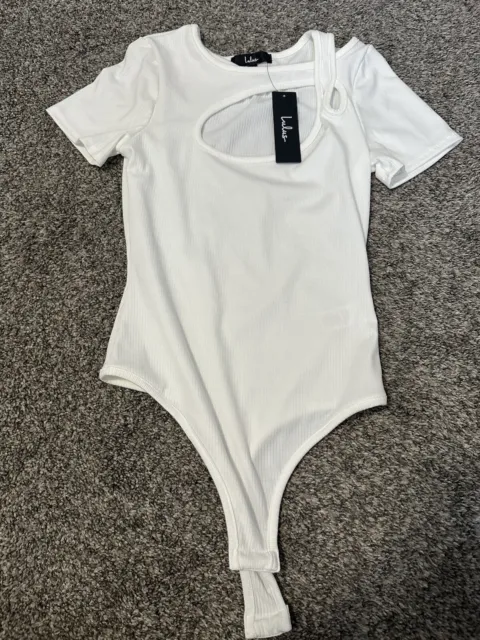 Lulus White Cutout Bodysuit