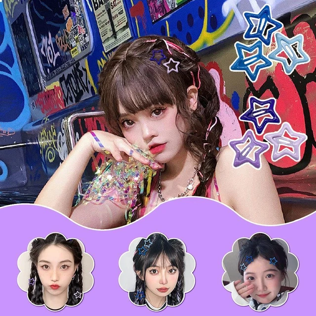 Star BB Hairclips Women Snap Hairpins Side Hair Barrettes Cool Clips new L8U6
