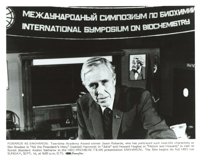 Jason Robards Press Photo 8x10 HBO Sakharov 1984 TV Movie Soviet Andrei  P26b