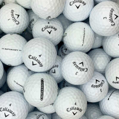 50 Callaway Cromato Morbido Lake Palline da Golf-Perla/Grado A-Da Ace Palline Da Golf 