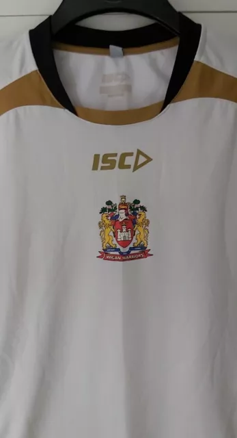 ISC Wigan Warriors Training Shirt Size Tag Washed Out 44" Chest 2
