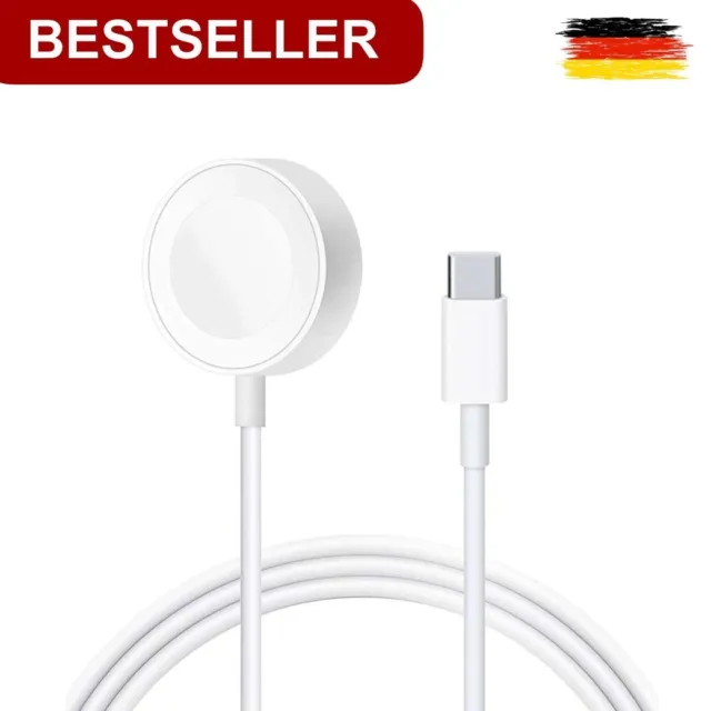 Magnetisches Ladekabel USB-C Ladegerät für Apple Watch Series 1 2 3 4 5 6 7 SE