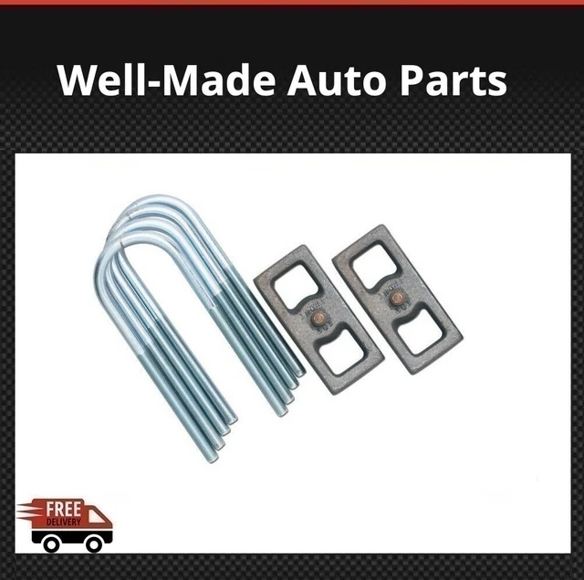 Rubicon Express For Jeep Cherokee 1984-2001 Rear Lift Block & U-Bolt Kit- RE1215