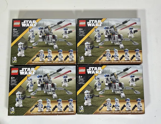 Lego 75345 Star Wars 501St Clone Troopers Battle Pack New Set  100% Lego ✅