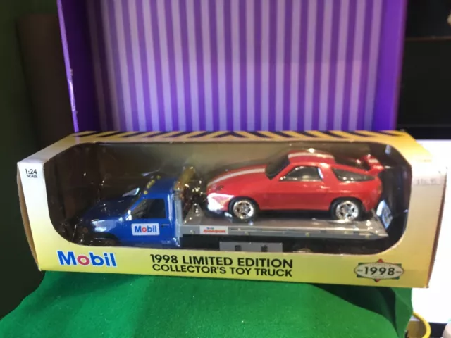 1998 Mobil Toy Truck Carrier And Porsche Limited Edition 1:24 Scale New In Box