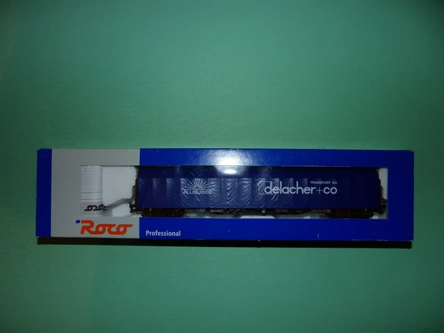 Roco H0 47602 Schiebeplanenwagen delacher co ÖBB NEU