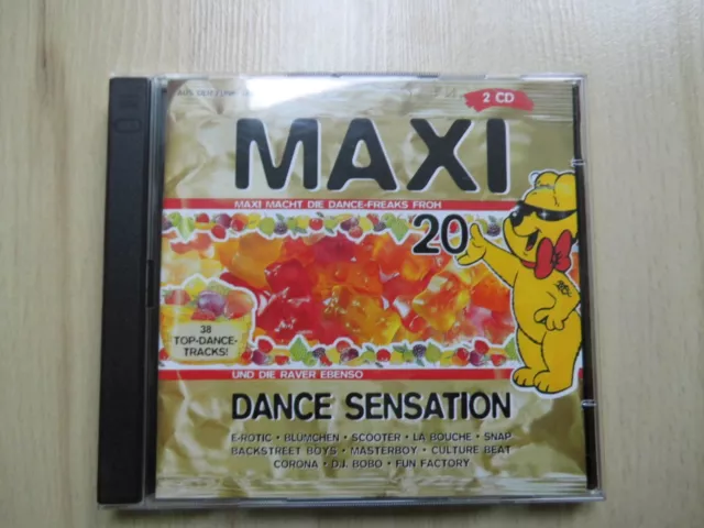 Doppel-CD – Maxi Dance Sensation – 38 Top-Dance-Tracks – 1996