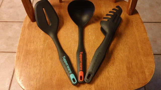 Spatules à Pâtisserie Tupperware - Lot De 2 Noir/Orange
