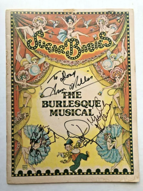 1979 Sugar Babies Burlesque Musical Program - Mickey Rooney Ann Miller Autograph