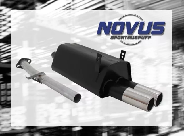 NOVUS ENDSCHALLDÄMPFER Gruppe N ESD 2x 76mm rund für 3er BMW E36 4Zyl.