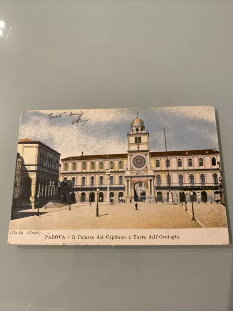 Cartolina Padova Il Palazzo Del Capitano E Torre Dell’orologio