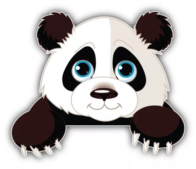 Panda Face Cartoon Sticker Bumper Decal - ''SIZES''