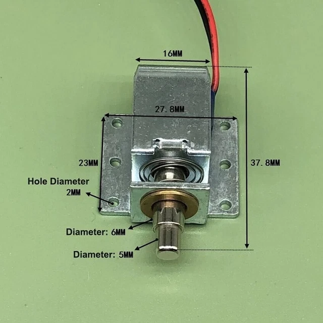Micro 370 Getriebemotor – 5–12V DC, Planetengetriebe, 22–58 RPM – D-Achse 4 Mm – Für DIY & Roboter