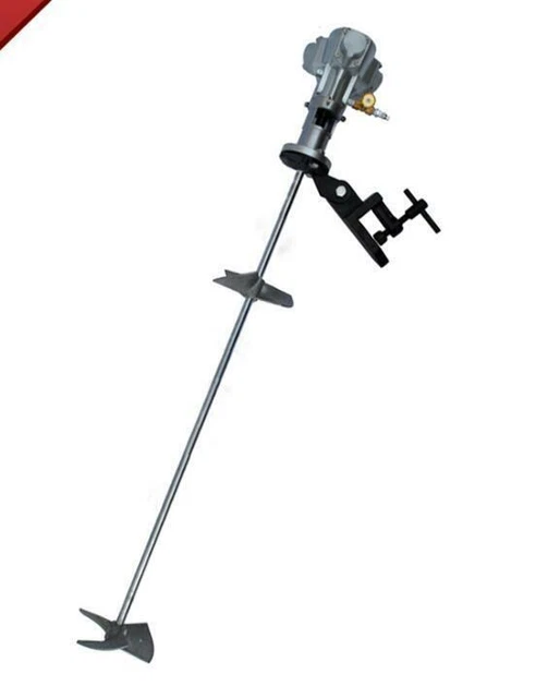50 Gallon Tank Barrel Mixer Air Mix Stainless Steel Pneumatic Clip Bracket 1/4HP
