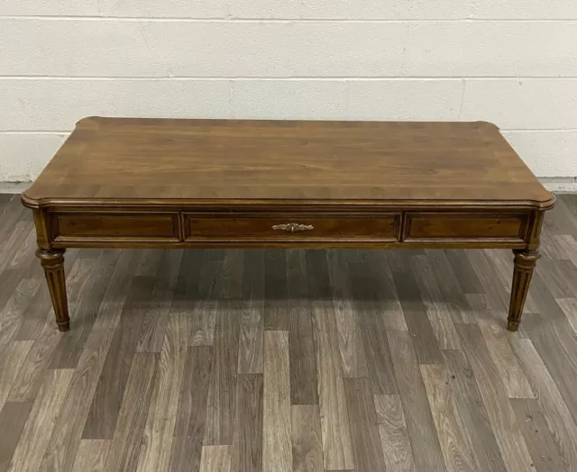 Vintage Henredon Louis XVI Style Coffee Table Cocktail Table