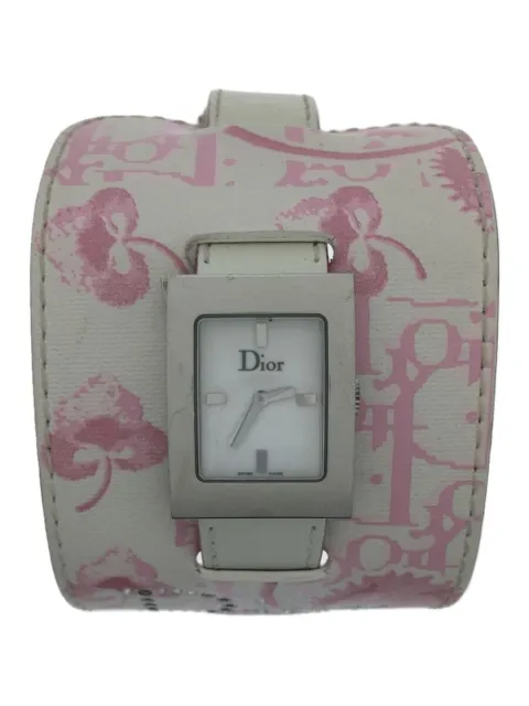 Christian Dior Swiss Made Leather Water Resist Women's Watch Used Good Condition