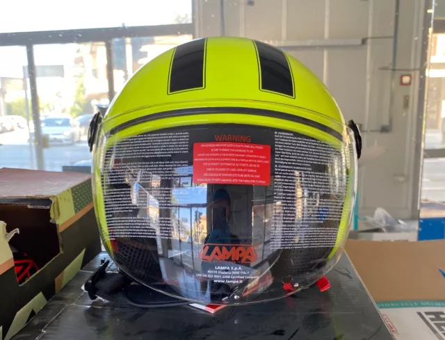 Casco Lampa Jet Giallo