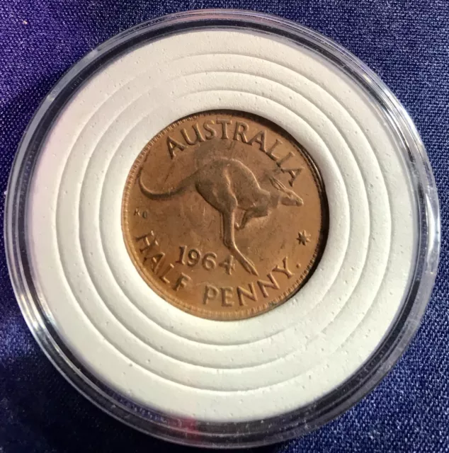 1964 HALF PENNY PRE DECIMAL AUSTRALIAN COIN  EF Grade Not Checked For Variety.