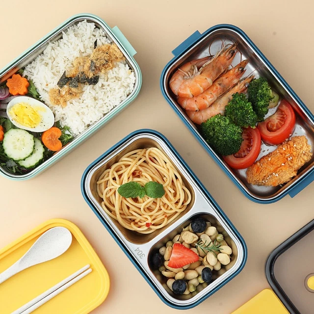 Otufan Bento Box Portatile Isolato, 700ml Lunch Box Termico in Acciaio