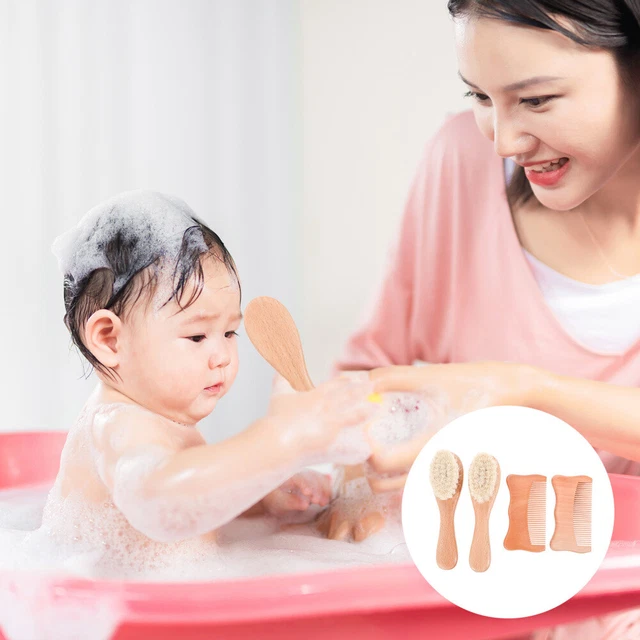 Wool Brush Wooden Newborn Baby Registry Gifts Cradle Cap Hair Comb