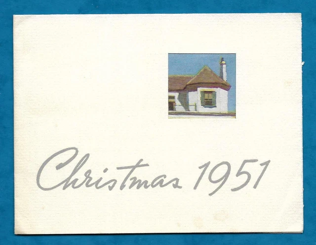 1951 Christmas Card From Sir Charles Lloyd Jones Australian Patron Of Arts