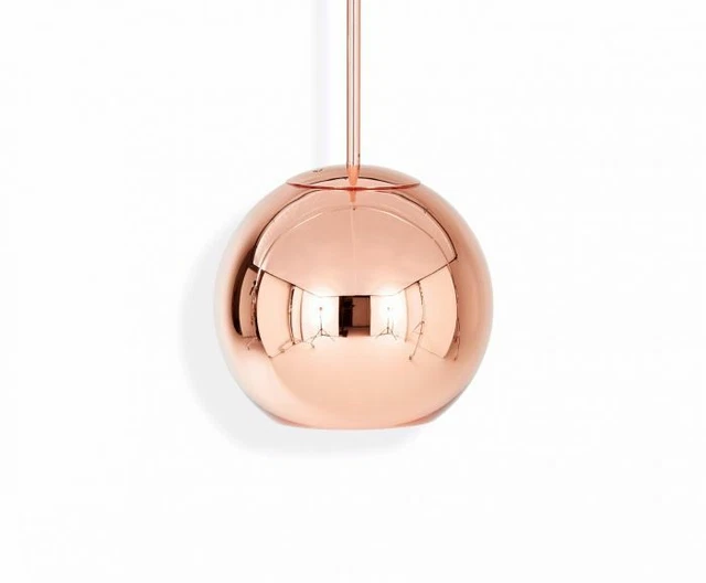 Tom Dixon Authentic Copper Round Ceiling Pendant Light 25cm- Copper