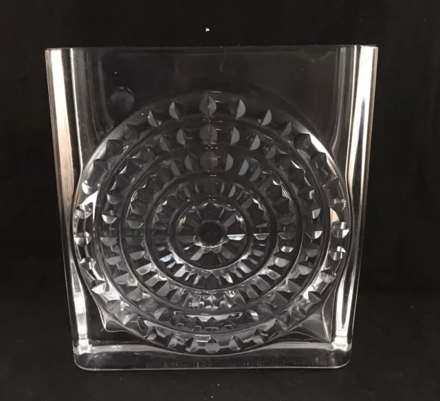 Vintage Skruf Glassworks Art Glass Vase Signed By Begnt Edenfalk Swedish Crystal