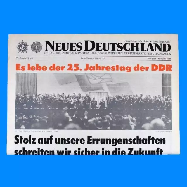 DDR Neues Deutschland Mai 1975 Geburtstag Hochzeit 48. 49. 50. 51. 52. 53. 54 ST