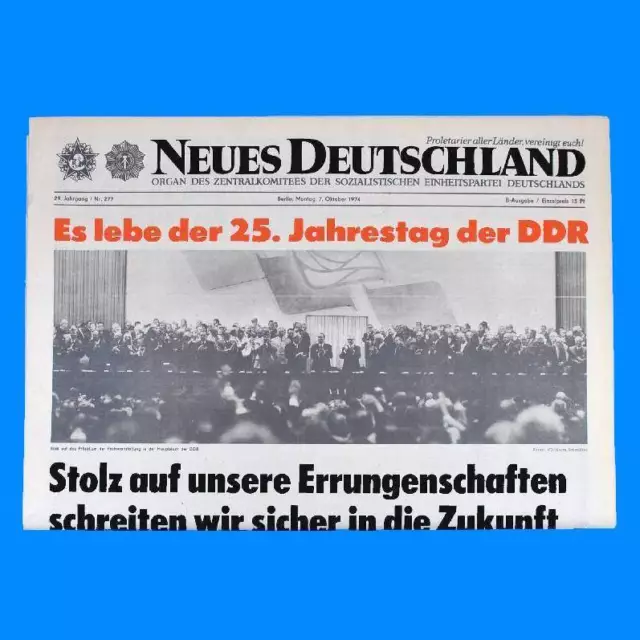 DDR Neues Deutschland September 1973 Geburtstag Hochzeit 47. 48. 49. 50. 51. PT