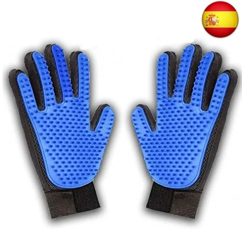 DAOXU Guantes Masaje para Mascotas Perros Gatos-Guante Suave para Cepillado y