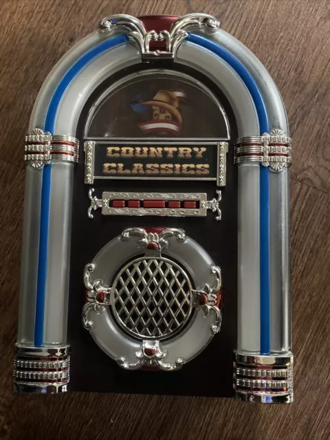 COUNTRY CLASSICS TABLETOP JUKEBOX Musical Collectible Wurlitzer Nostalgic NEW