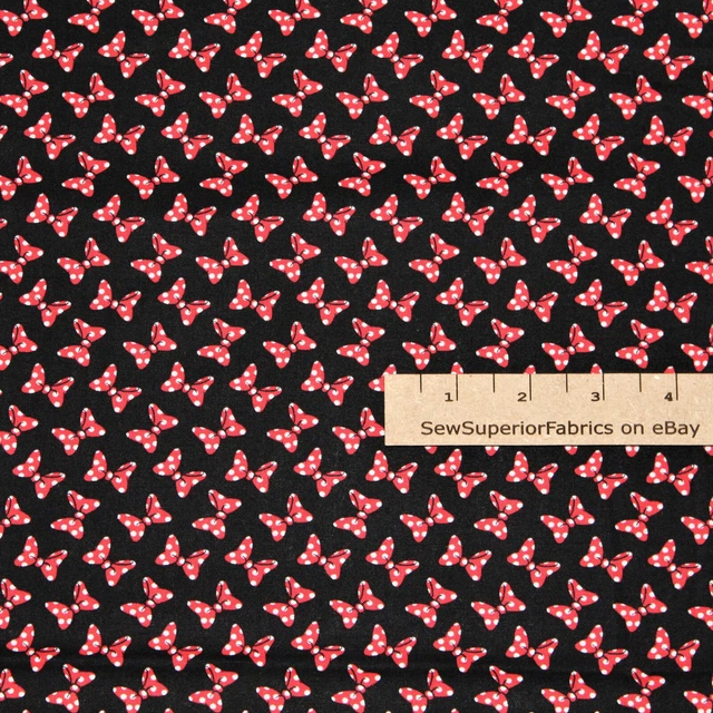 Disney Minnie Mouse Bows Dreaming in Dot Couture Fabric 1/2 Yard #85271009-2