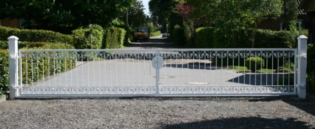 Gartentor Hoftor Tor Metall Monaco-FT600/140 Schmiedeeisen Feuer Verzinkt