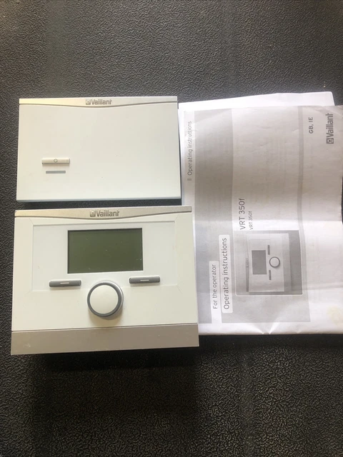 VAILLANT VRT350F WIRELESS Programmable Room Thermostat and Base