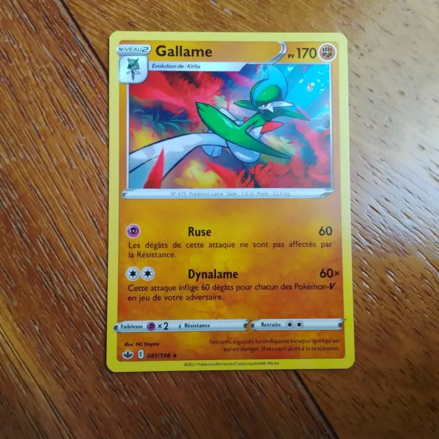 Carte Pokémon Gallame 081/198 Rare EB06 Règne de Glace fr neuve