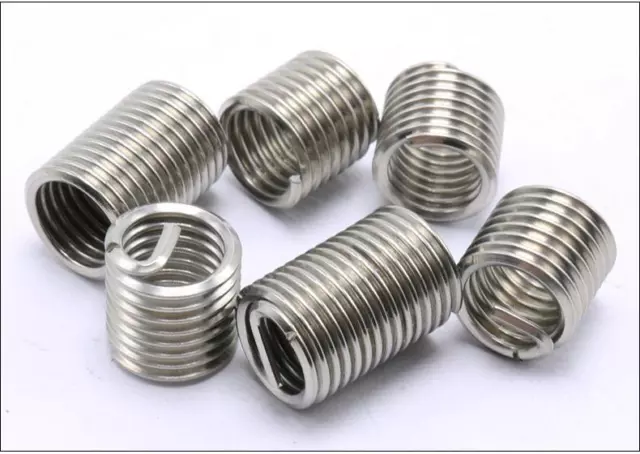 100Pcs M6*0.75 2.5D insert length helicoil 304StainlessSteel Screw Thread insert