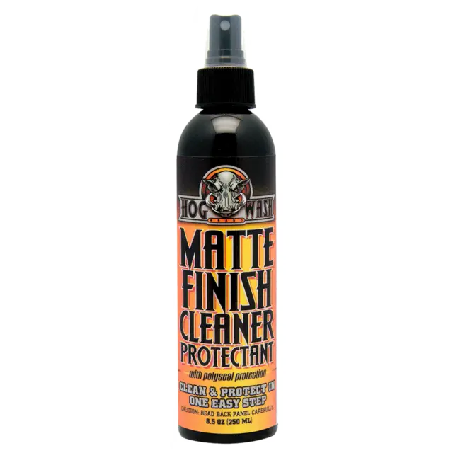 HOG WASH Matte Finish Water Repellant No-Scrub or Rinse Cleaner Protectant 8oz