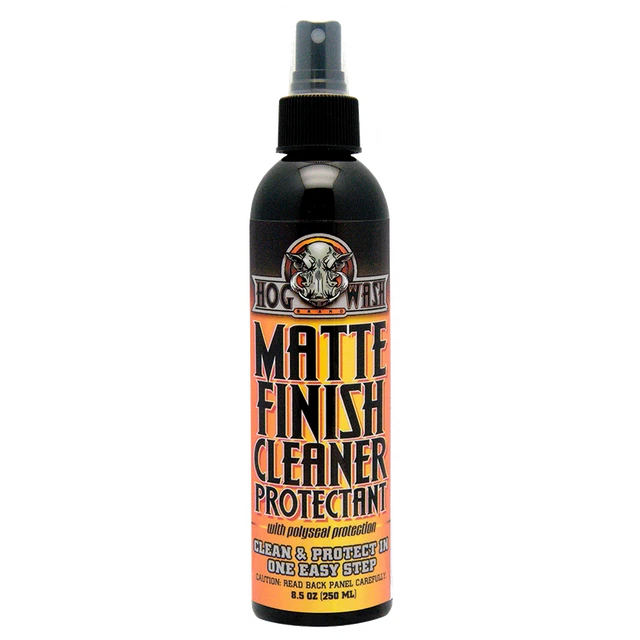HOG WASH Matte Finish Water Repellant No-Scrub or Rinse Cleaner Protectant 8oz