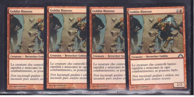 Magic 4x Goblin Rissoso - Hellraiser Goblin 95/249 NC GTC ITA