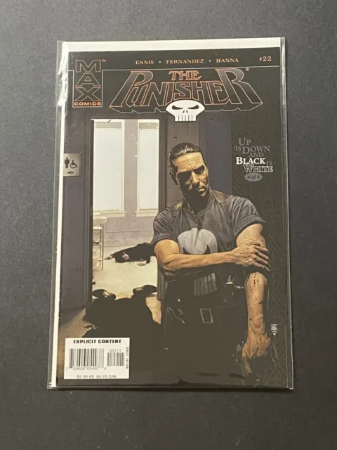 Marvel Comic Book The PUNISHER: Up is Down and Black is White #22