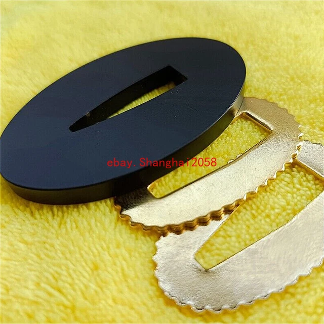 Excellent Small Black Tsuba +2Brass Seppa for Japan Sword Katana Wakizashi Tanto